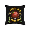Callate Liver Daiquiri Drink Mexico Menu Drinking Throw Pillow