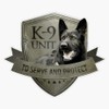 K-9 Unit Window Bumper Sticker Decal 5"
