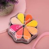 Petal Shaped Stamp Pad Set, 8 Colors, DIY Craft Ink