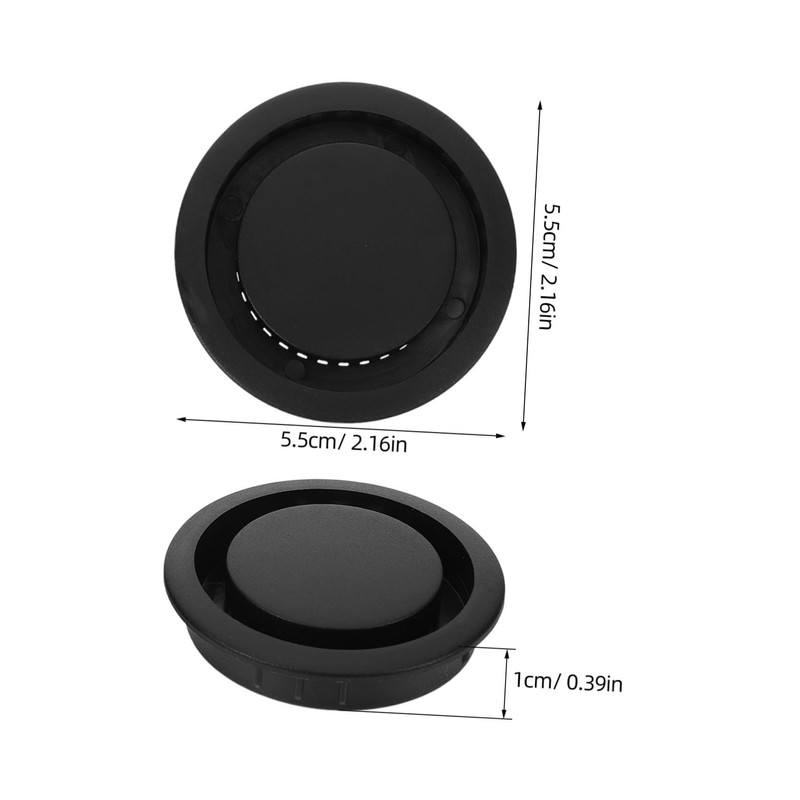 TEHAUX 5Pcs Vent Cover Plug for Cabinets Durable Air Vent