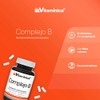 Complejo B completo, Prebioticos, Fibra, 90 cápsulas, Vitaminas B1, B2,