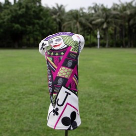 Golf Head Covers,Plum Blossom Rider J Golf Club Covers Driver Covers Fairway Wood Headcover Hybrid Cover Leather 3 Wood Headcover for Most Brand (for Fariway Wood)