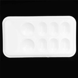 Generic 8 Slot Ceramic Palette with Cover, High Temp Resistant, Reusable & Portable