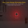 YUNLEX 2 Pack Plug in Red Sleep Night Light with