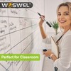 WOSWEL Dry Erase Markers Bulk, 72 Pack Black Fine Tip