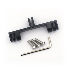 Aluminum Dual Twin Mount Adapter for GoPro 11/10/9/8/7/6/5 Black,Session 5/4 Action Cameras