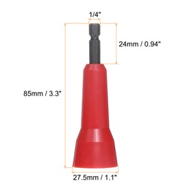 HARFINGTON 4pcs Wire Twisting Tool for Drill, Electrician Wire Twisting Tool, Electrical Wire Twisting with 1/4 Inch Hex Shank for Cable Wire Quick Twisting, Red