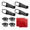 Ohleats 4 PCS Car Bumper Clip Hasp, Carbon Fiber Auto