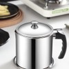 Stainless Steel Oil Strainer and Container Oil Storage Pot with