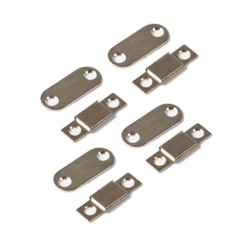 Magna-C® Magnetic Catch | Pack of 4 | Ultra Flat Neodymium Magnetic Lock with Hole and Counter Plate 35 x 15 x 3.2 mm | Ideal for Keeping Doors and Flaps Magnetically Closed