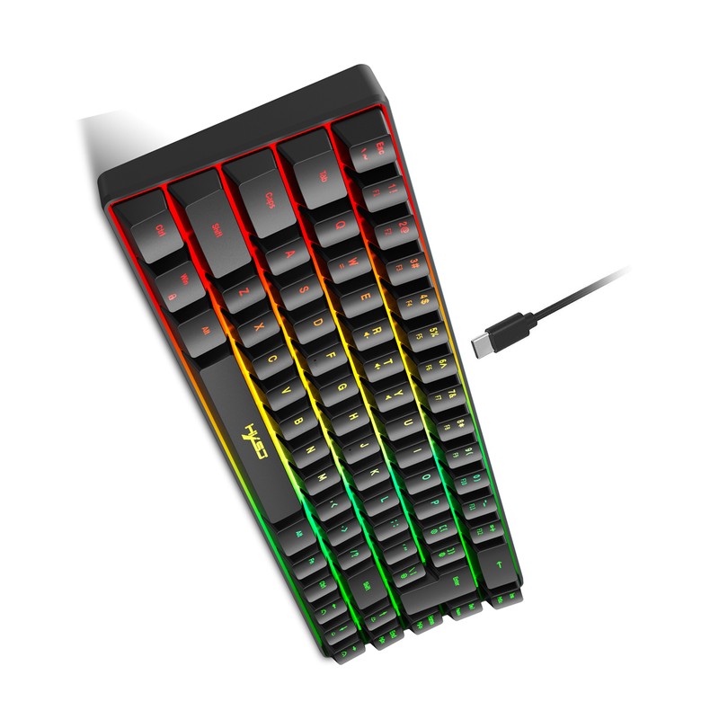 Wired K68 RGB Streamer Mini Gaming Keyboard Membrane Keyboard But