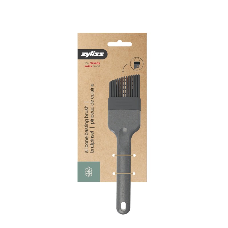 Zyliss Silicone Basting Brush - Heat-Resistant Non-Shedding Bristles with Center