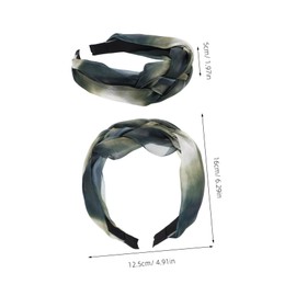 COLLBATH Hair Plaited Headband Women's Headband Hair Band for Ladies Summer Accessories Yoga Fashionable for Women