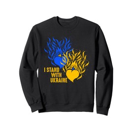 Pray For Ukraine Heart Flag We Support I Stand With Ukraine Sweatshirt