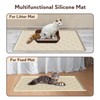 Garoopion Silicone Cat Litter Trapping Mat, Large Waterproof 34" X