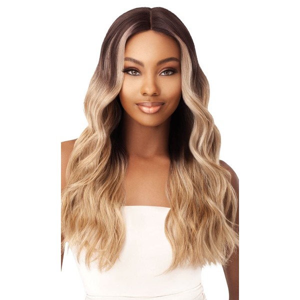 Outre Synthetic I-Part Swiss Lace Front Wig STEVIE (1B)