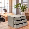 UnionBasic Document Organizer, 3-Drawer File Cabinet Document Storage Box, Office