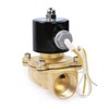 U.S. Solid 1" NPT Brass Electric Solenoid Valve 110V AC