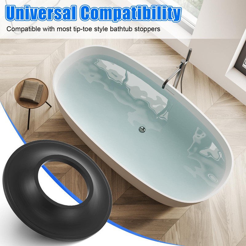 Dreyoo 2 Pack Tub Stopper Gasket for Tub Drain Assemblies,