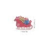 Operitacx 3 Sets Christmas Decor Key Chains Cartoon DIY Pendants