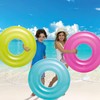 Swimming Rings for Kids Age 6-12, Transparent Inflatable Pool Floats