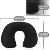 com-four® 2 x Inflatable Neck Support Pillow - Practical Neck