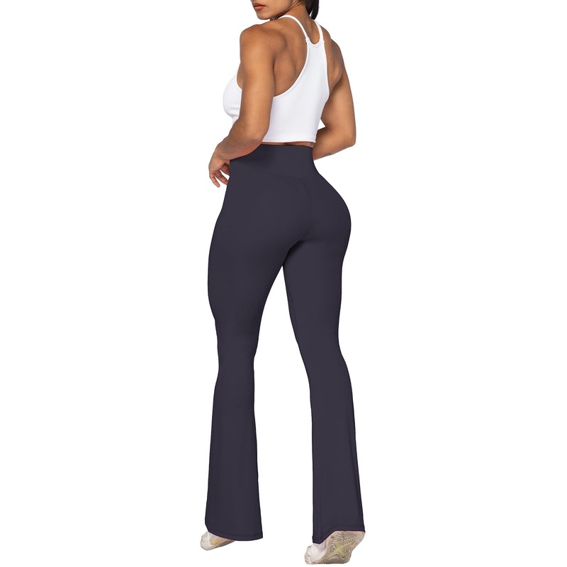 Sunzel Flare Leggings, Crossover Yoga Pants with Tummy Control, High-Waisted
