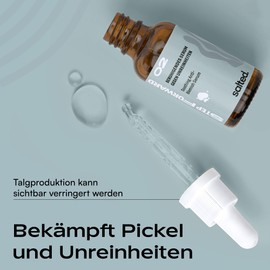salted. Soothing Serum Against Impurities | 30 ml | Face Serum Against Pimples | With Azelaic Acid Derivative | Soothes Skin | Fragrance-Free | All Skin Types | Vegan