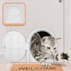AUTOWT Puerta Interior para Gatos, Puertas Sin Solapas para Gatos