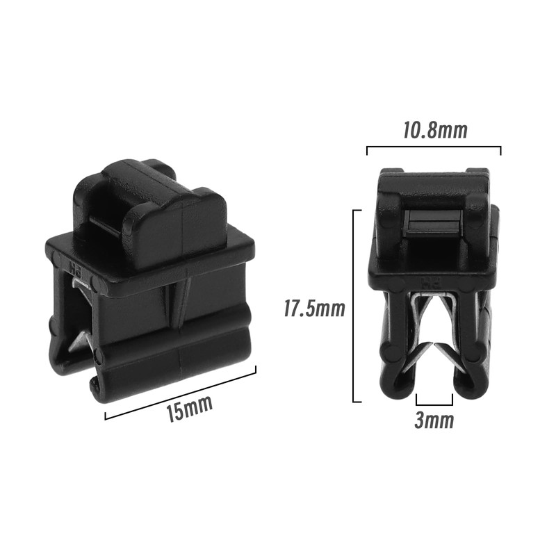 OTOTEC 20PCS Cable Tie Mounts 15x10.8x3mm Plastic Zip Tie Bases