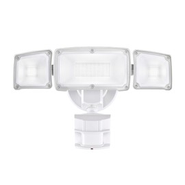 AWSENS 40W LED Security Lights Motion Sensor Light Outdoor, 180 Degree, 4000LM, 5000K, ETL Water Resistant, 3 Head Motion Detected Flood Light for Garage, Yard, Porch (White)