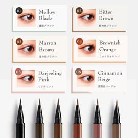 K-Palette 1Day Tattoo Waterproof Liquid Eyeliner Pen, Precision Tip for Long-Lasting, Smudge-Proof Eyeliner, Stay-All-Day Liquid Eyeliner, Bold & Vibrant Colors, 04 Brownish Orange