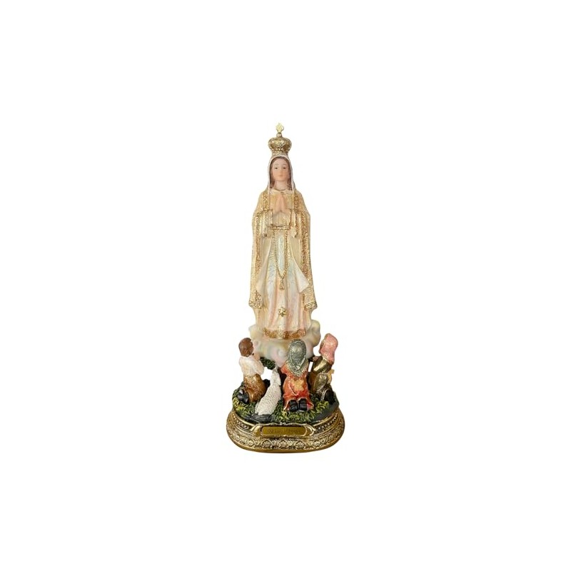 Love's Gift Our Lady of Fatima with Children Statue (6