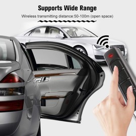 2 Packs 433MHz Car Alarm Garage Door Remote Controller Duplicator Clone Code Scanner Transmitter Security Alarm Electronic Gates 4 Keys Remote Control Key Duplicator,Black QIUNI