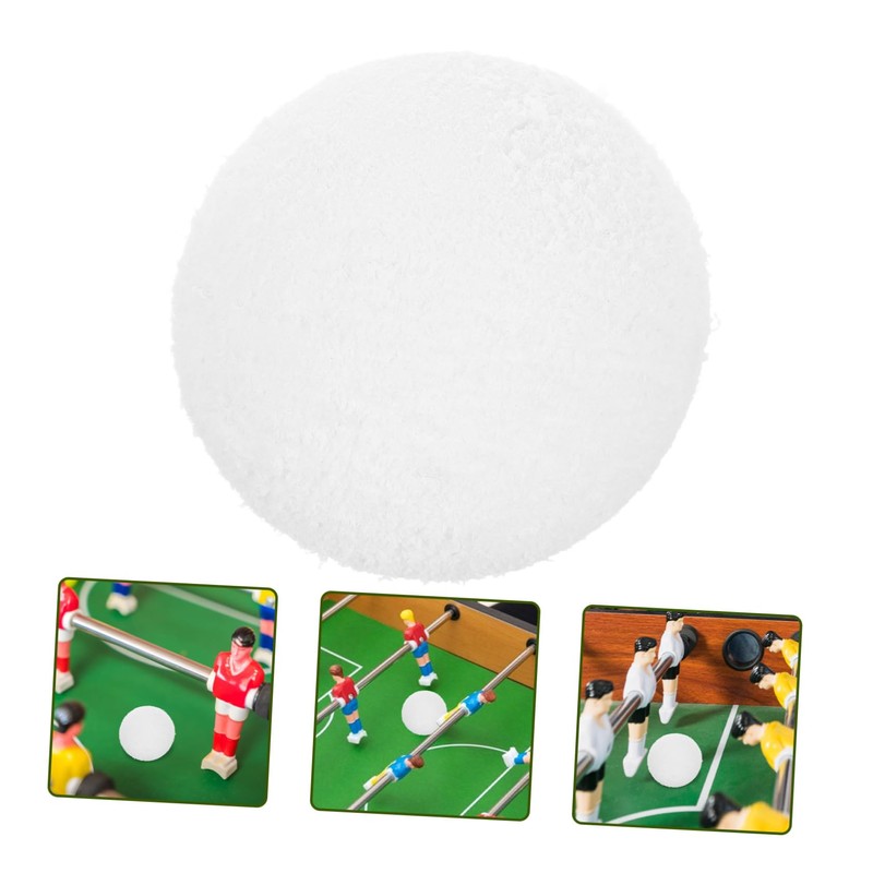 SUPVOX Foosball Balls Replacement Fuzzy White Soccer Balls for Table