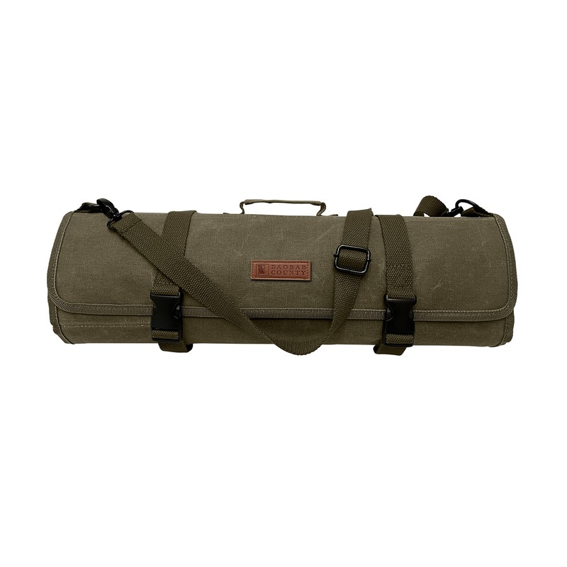 Baobab County Chef Knife Roll Bag – 12oz Water-Resistant Waxed