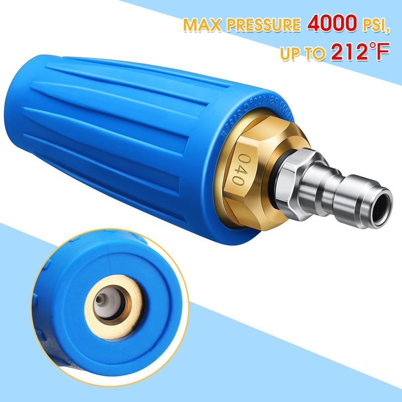 MorningRo 4000 PSI Pressure Washer Rotating Turbo Nozzle 4.0 GPM
