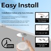POWERASIA 5/6 Inch 5CCT Dimmable LED Recessed Lights, Downlight Night