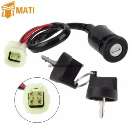 M MATI For 2009-2013 YAMAHA RAPTOR 90 YFM90R IGNITION SWITCH 2 KEYS 43D-H2510-00-0