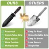 Professional Garden Trowel,Stainless Steel Versatile Tool With Protective Cover,Serrated &