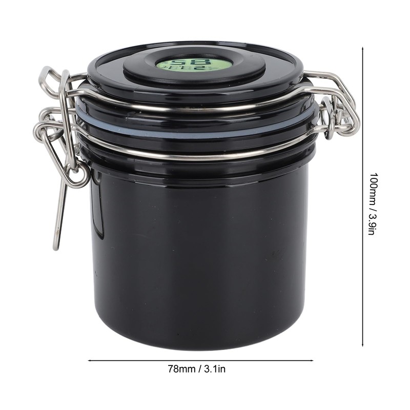 Tanque de Almacenamiento de Pegamento para Pestañas, 250ml Termómetro Higrómetro
