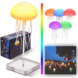 Jellyfish Lamp, Jellyfish Lamp, LED Fantasy Jellyfish Lamp, RGB Floating Jellyfish Light, Mood Light, Bedside Lamp Children, Atmosphere Lighting, Luminous Jellyfish, Decorative Lamp for Home