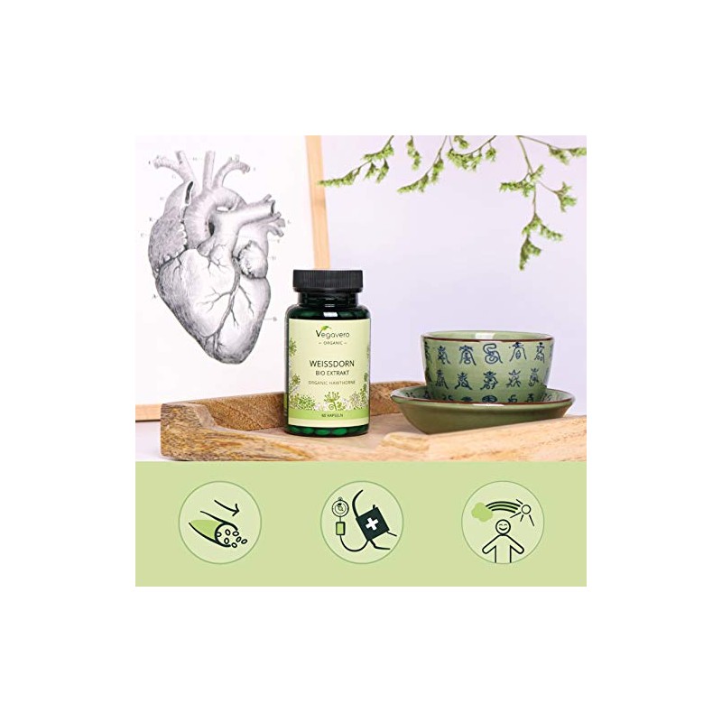 Hawthorn Berry Vegavero® | 700 mg Extract | 100% Organic