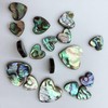 20PCS Heart Beads Abalone Shell Beads Natural Abalone Flat Loose