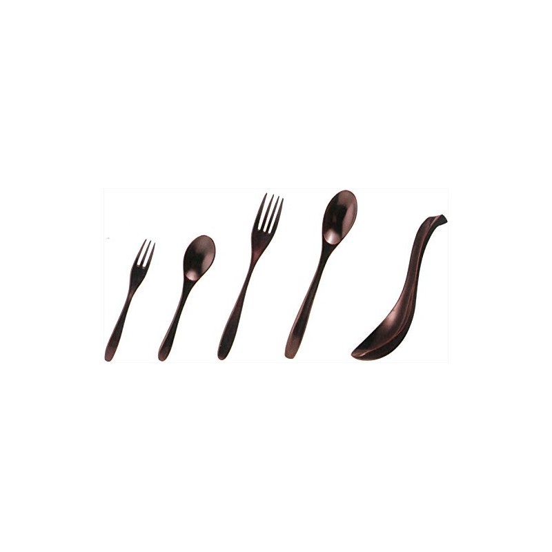 Asin Seto True Triple Coffee Spoon Hand Coloring 溜 13.5