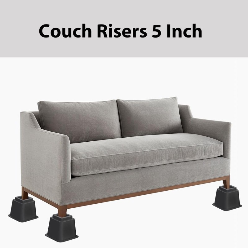 TomGear Bed Risers 8 inch, Heavy Duty Bed Lifts in