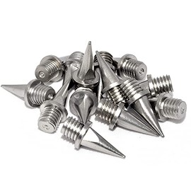 ecoSpikes Stainless Steel Track and Cross Country Spikes (1/2" Silver, 14x)