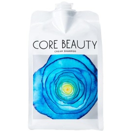 Core Beauty Cream Shampoo (Refill), Fresh Lemon and Gentle Tea Scent, 15.2 oz (450 g)