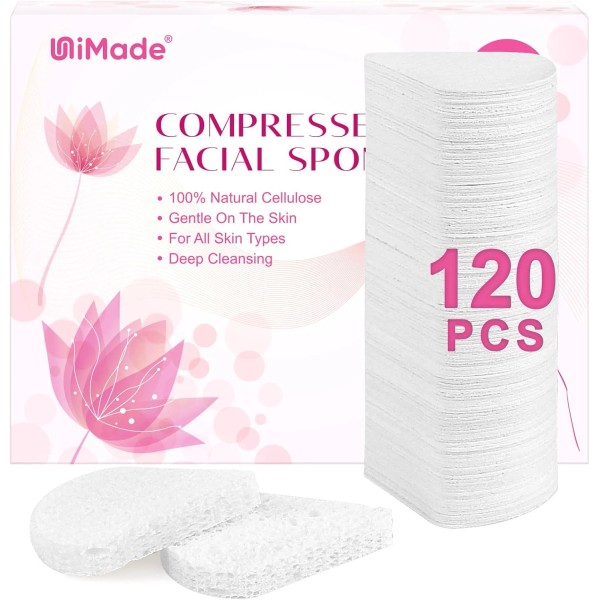 Does not apply 120 esponjas faciales comprimidas limpieza natural spa