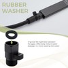 Aomasi Shower Head Valve Shut- off, Matte Black Flow Restrictor